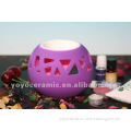 purple ceramic oil fragrance burner for home decor